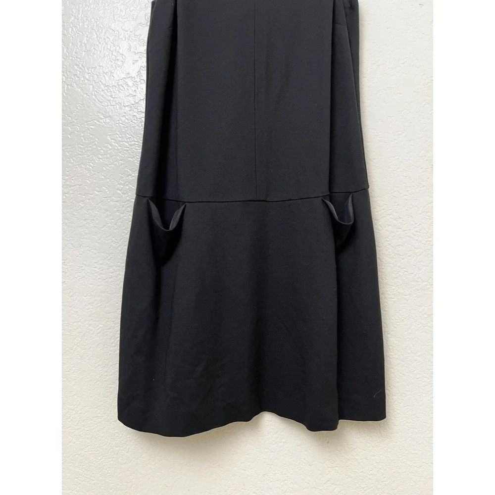 Trina‎ Turk Black Halter Neck Drop Waist Pocket Cocktail Dress Size 10
